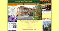 Desktop Screenshot of katalinmotel.hu